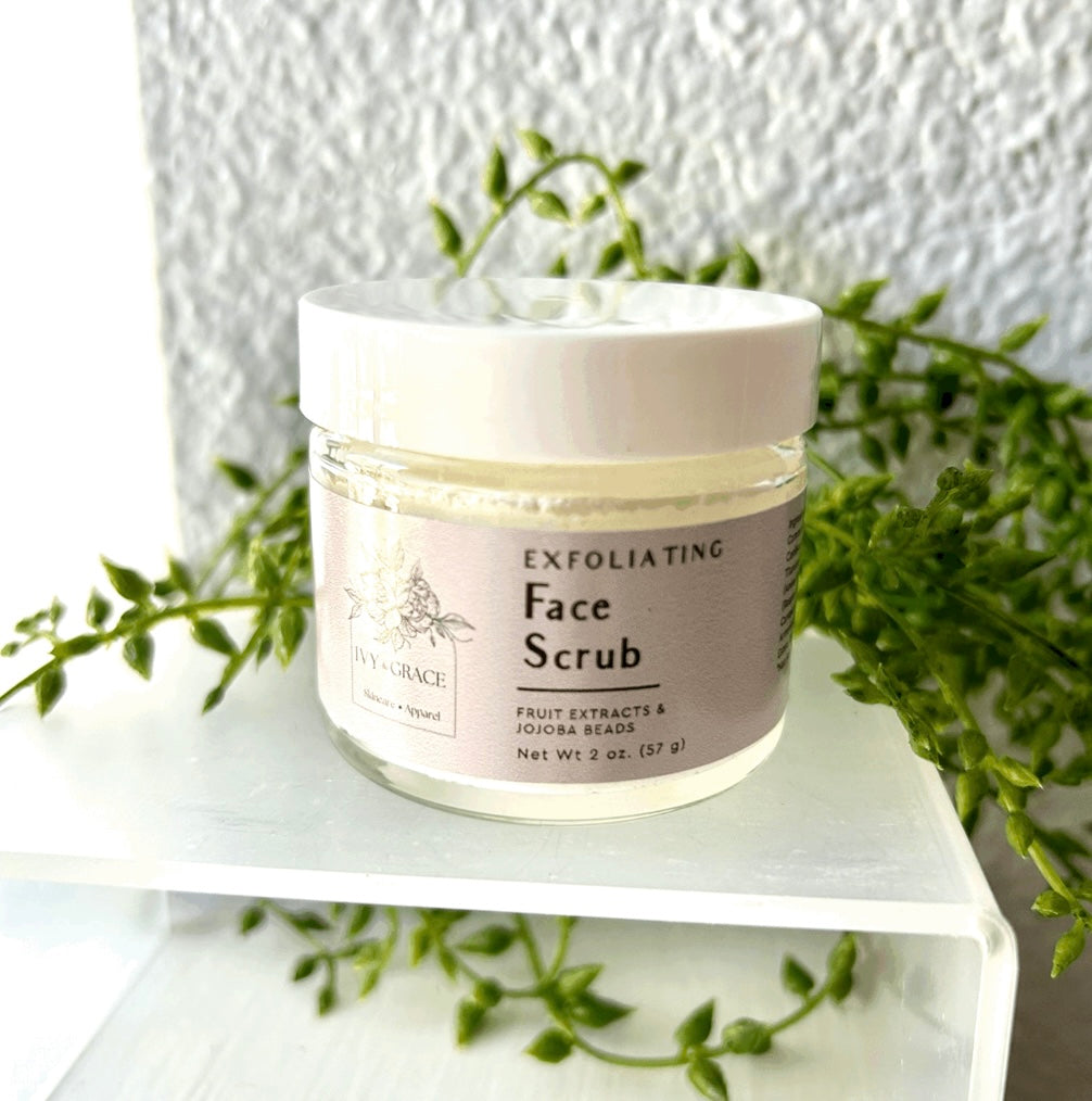 Exfoliating Face Scrub boutique style from Ivy & Grace womens boutique