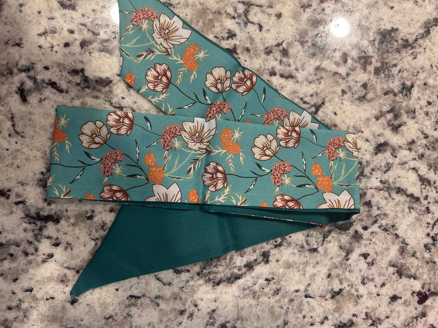 Teal Wildflower Headband boutique style from Ivy & Grace womens boutique