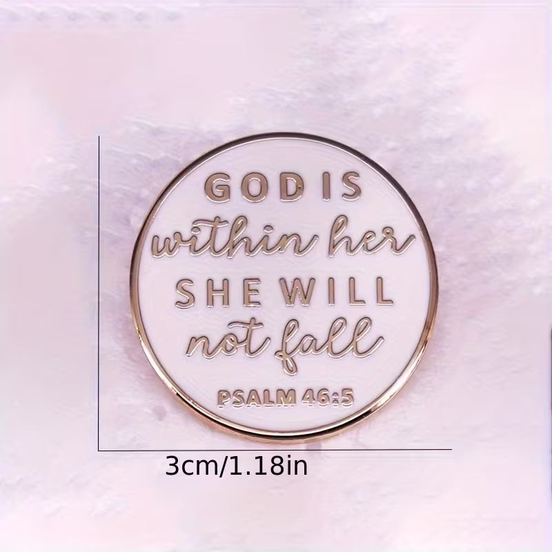 Psalm 46:5 Enamel Pin