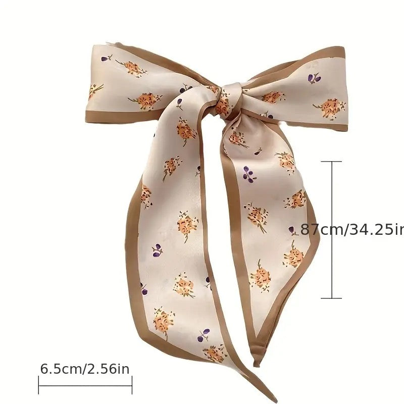 Light Brown Floral Scarf boutique style from Ivy & Grace womens boutique