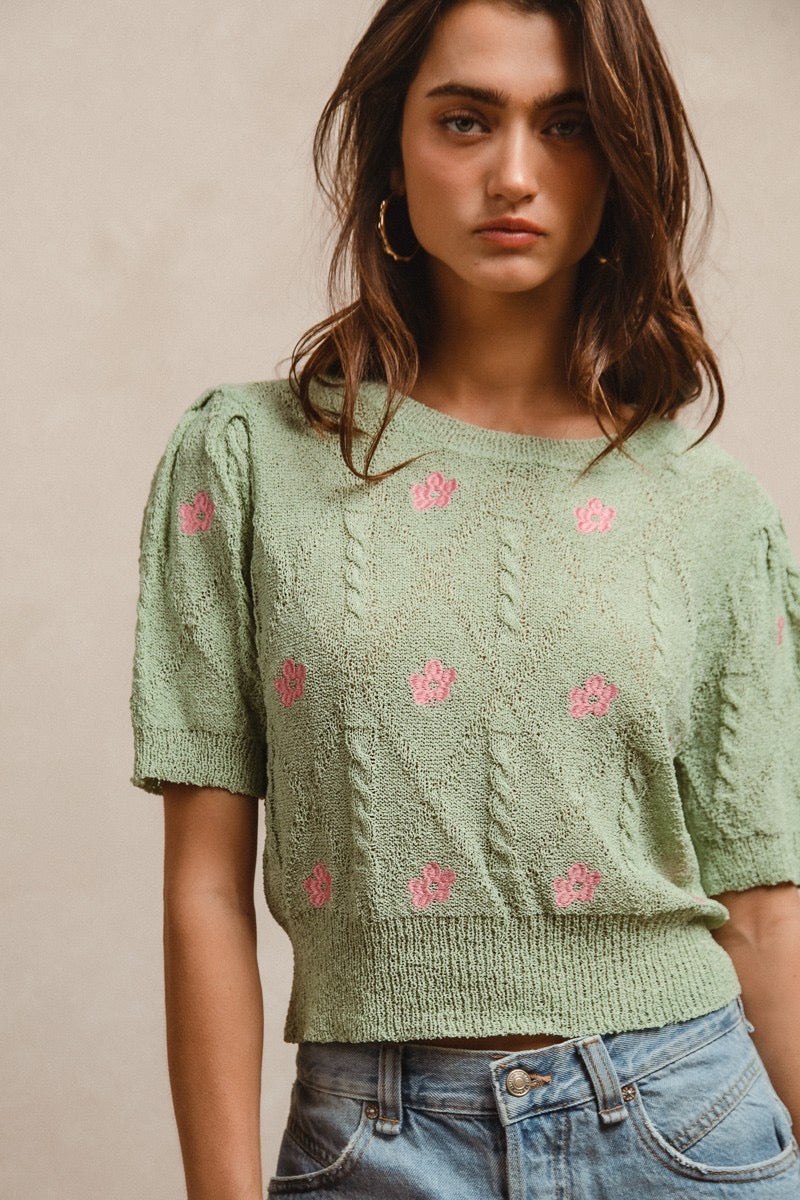 Green Puff boutique style from Ivy & Grace womens boutique