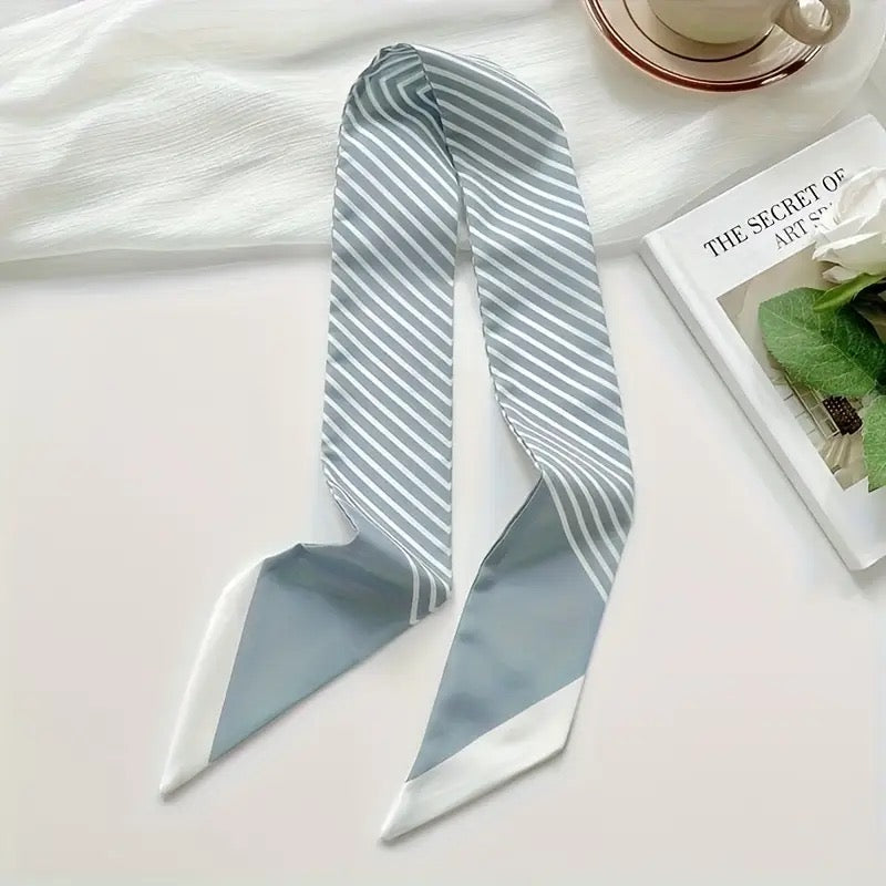 Blue Stripe Scarf boutique style from Ivy & Grace womens boutique