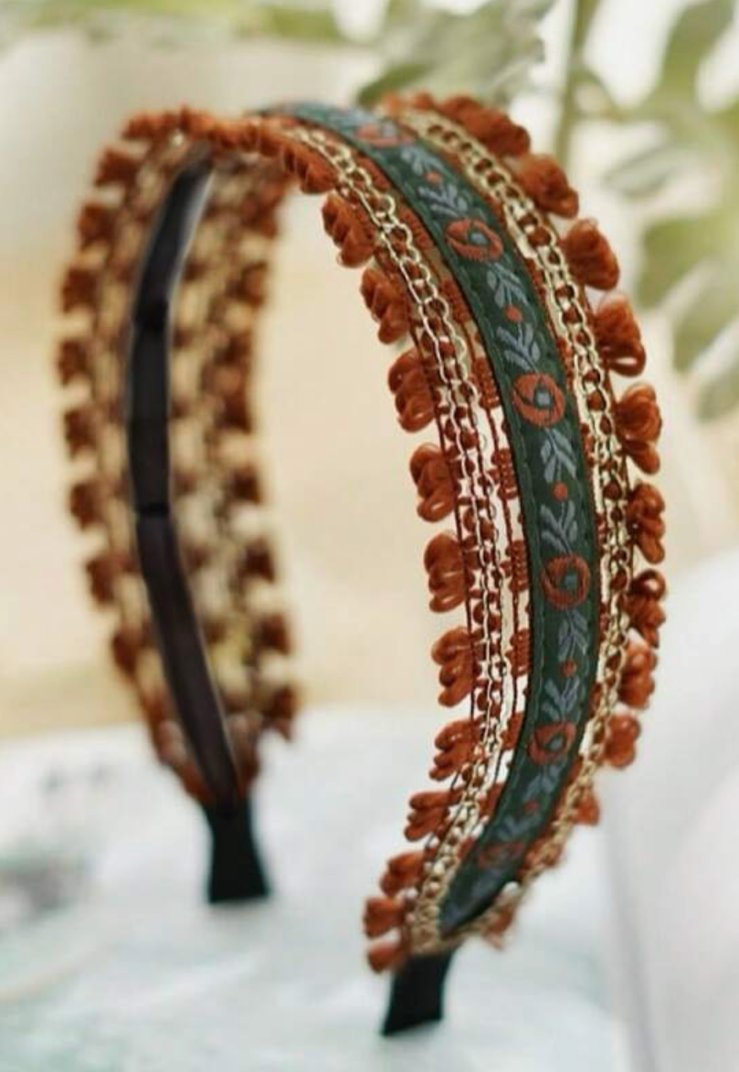 Boho Embroidery Headband boutique style from Ivy & Grace womens boutique
