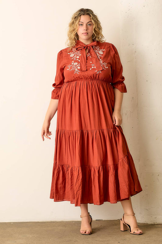 Floral Bow Tie boutique style from Ivy & Grace womens boutique