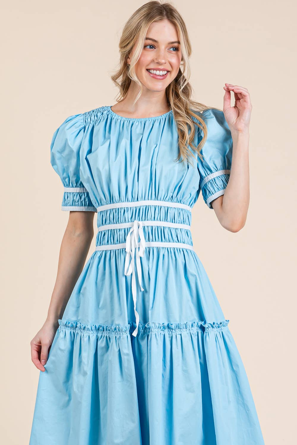 Piping Fit & Flare Maxi Dress dress from Ivy & Grace womens boutique