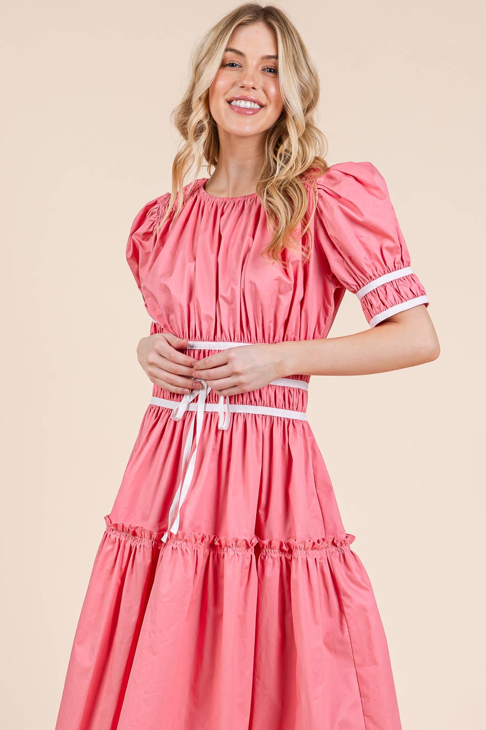 Piping Fit & Flare Maxi Dress dress from Ivy & Grace womens boutique