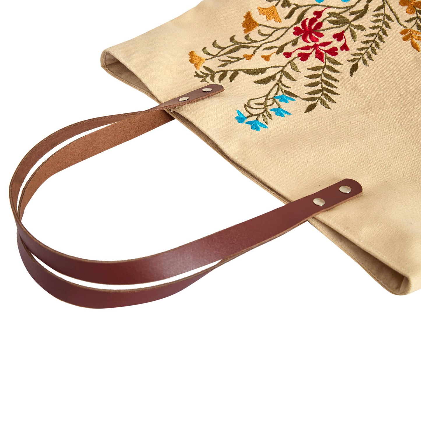 Floral Embroidered Canvas Tote boutique style from Ivy & Grace womens boutique