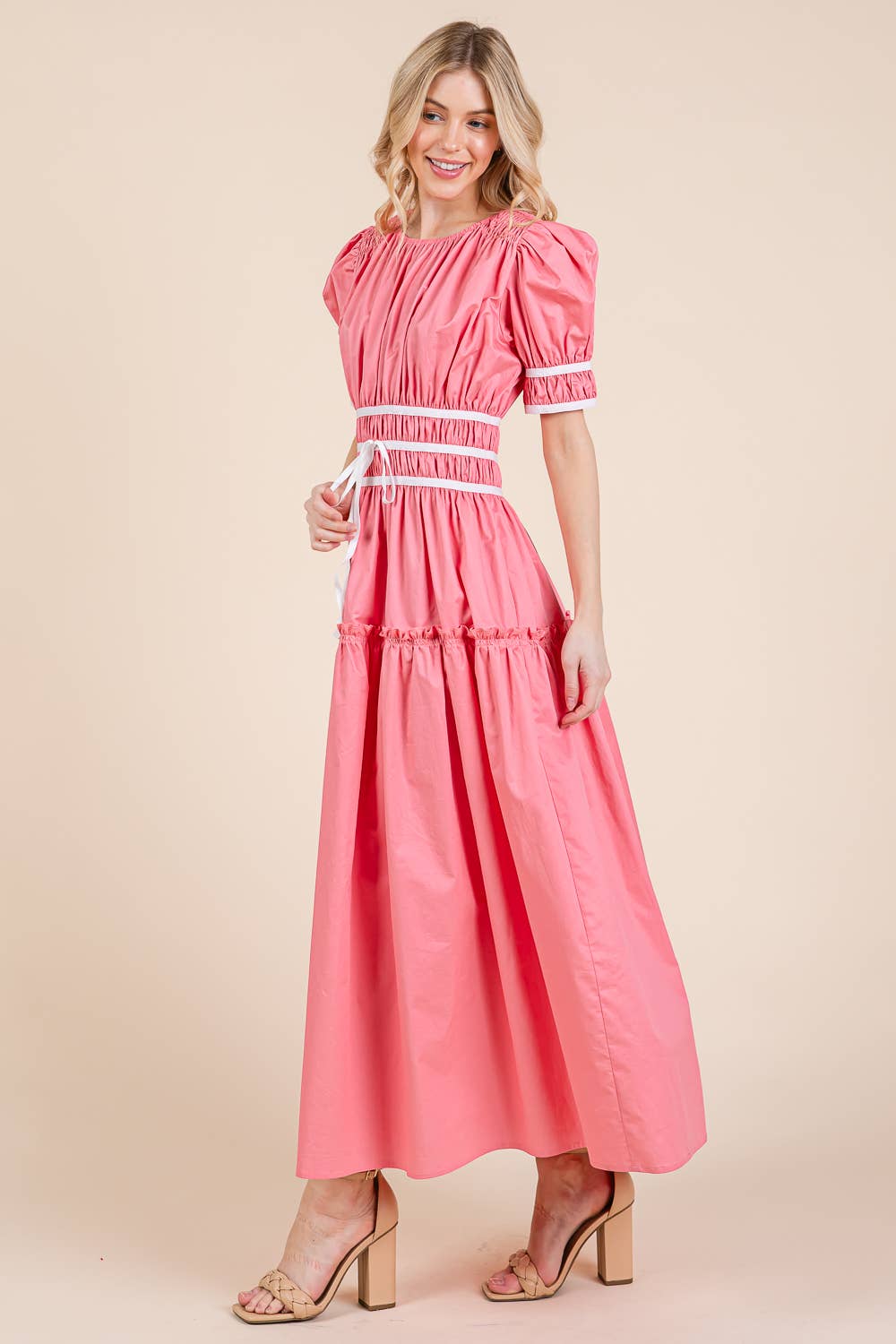 Piping Fit & Flare Maxi Dress dress from Ivy & Grace womens boutique