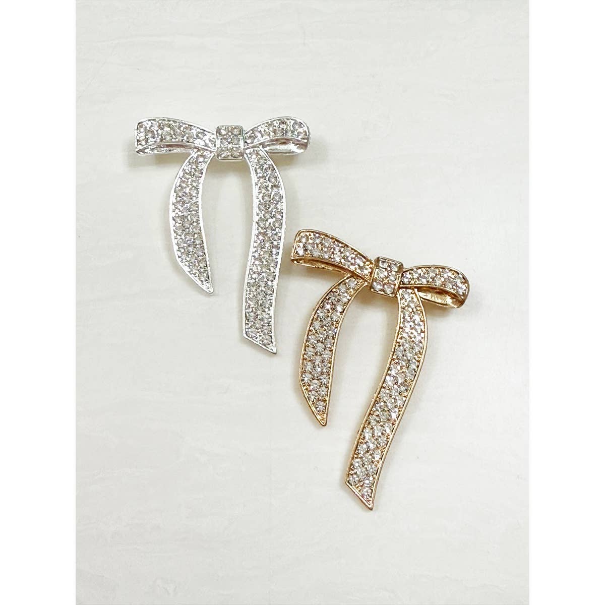 Crystal Bow Brooch Pin boutique style from Ivy & Grace womens boutique