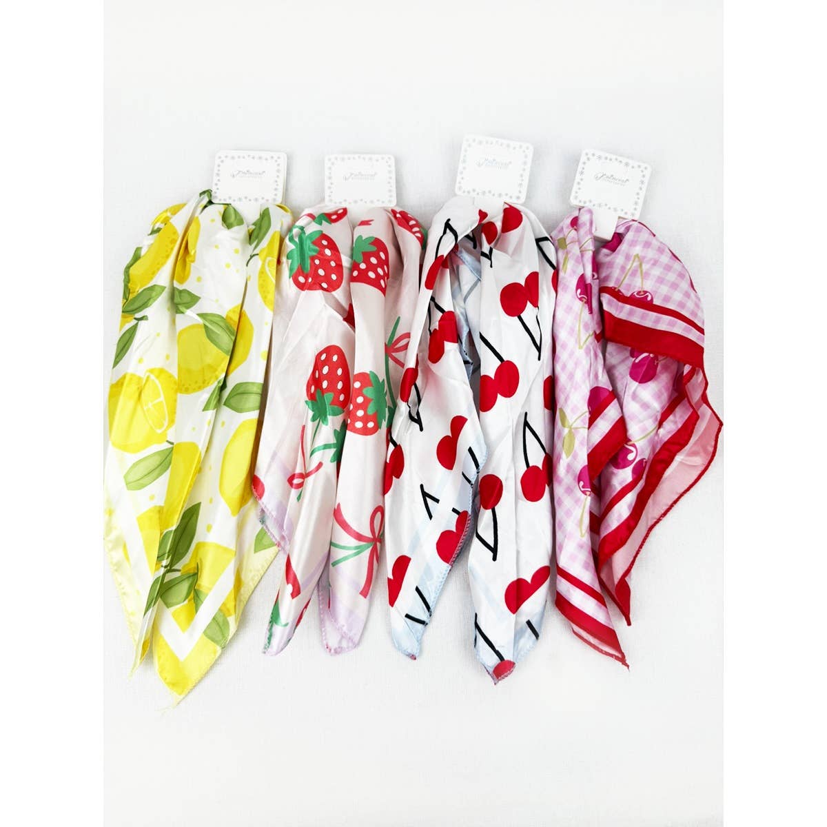 Fruit Print Satin Scarf boutique style from Ivy & Grace womens boutique