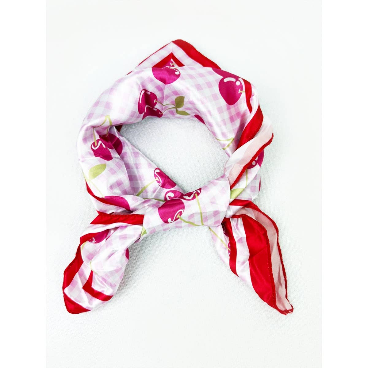 Fruit Print Satin Scarf boutique style from Ivy & Grace womens boutique