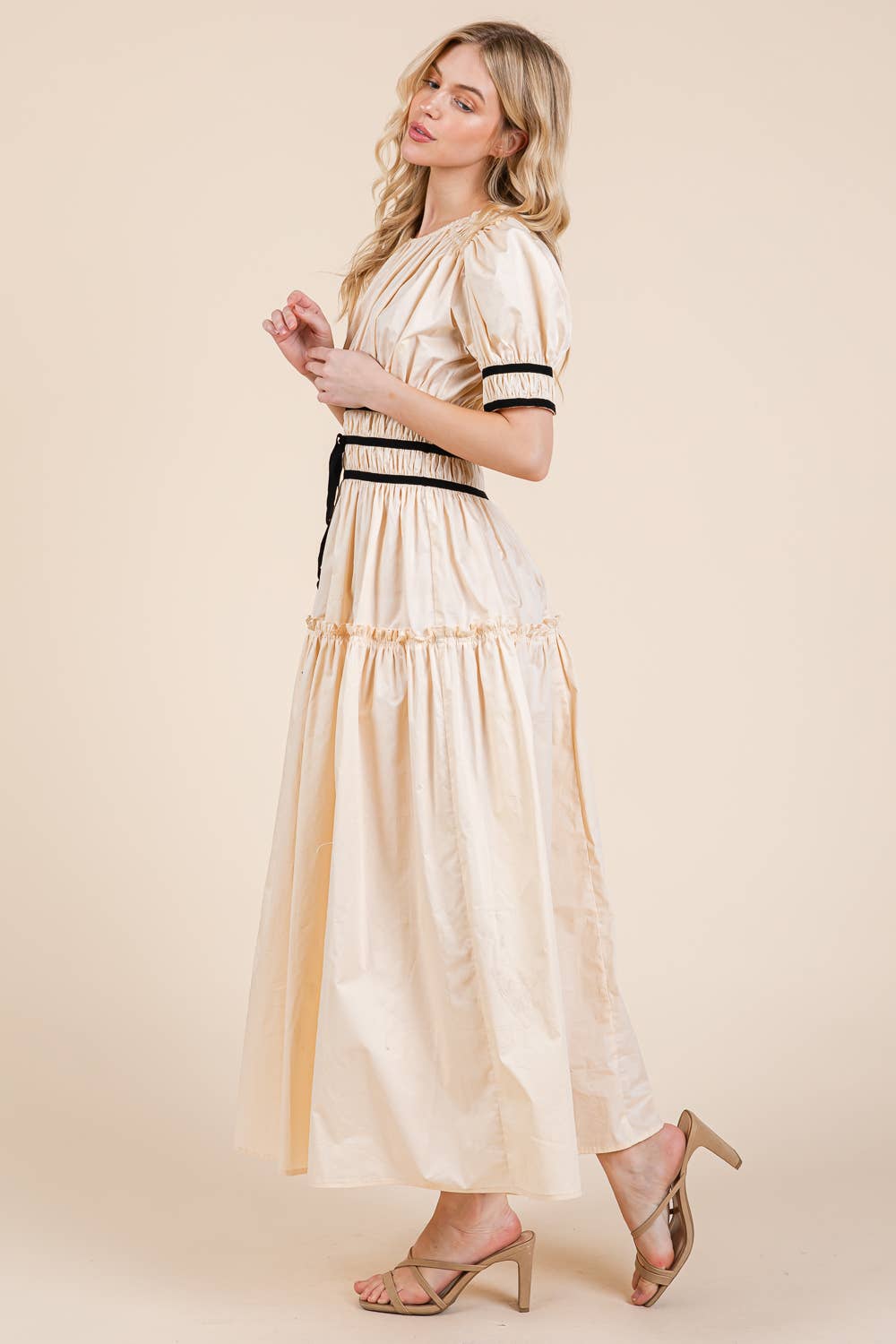 Piping Fit & Flare Maxi Dress dress from Ivy & Grace womens boutique