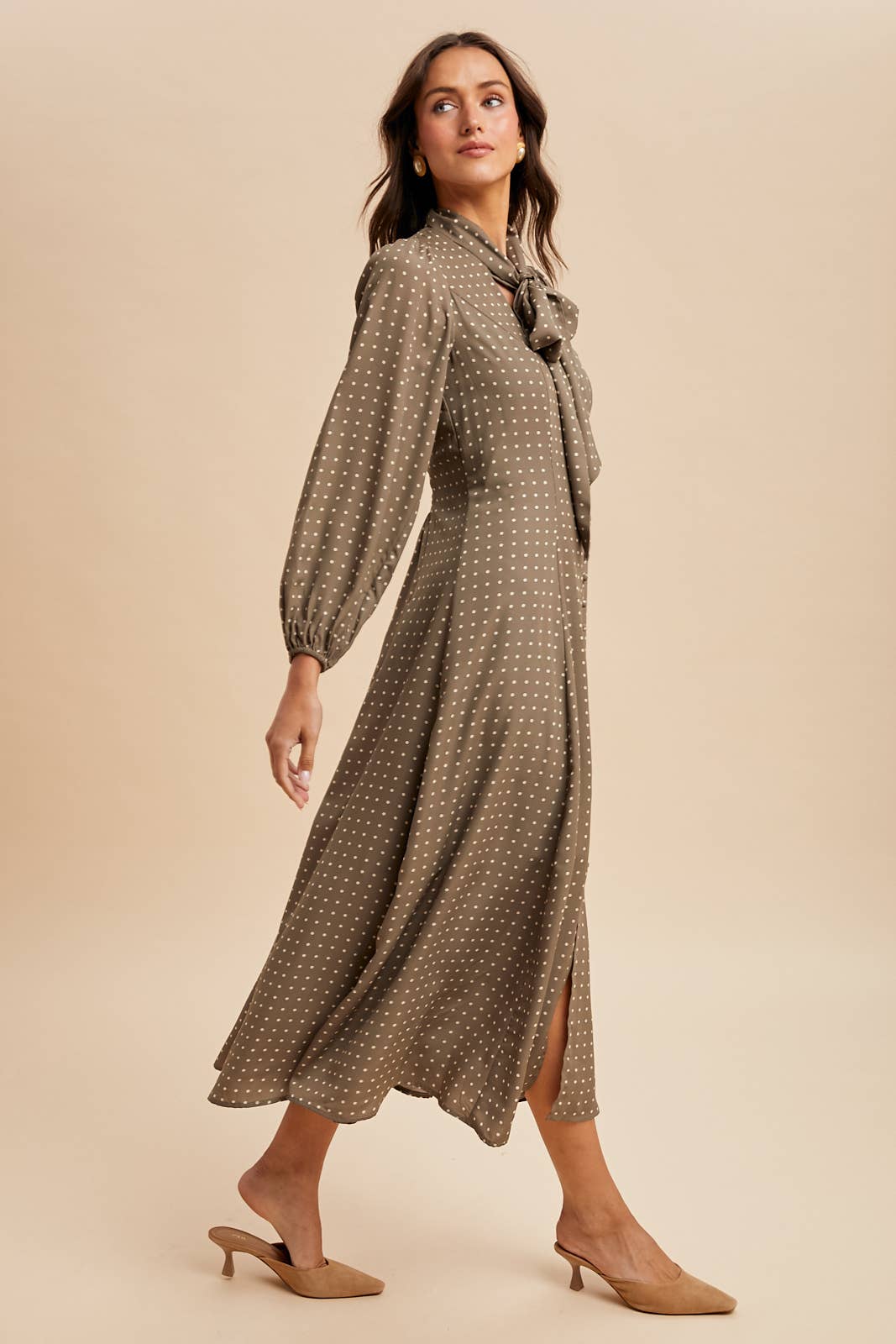 Satin Polkadot Dress dress from Ivy & Grace womens boutique