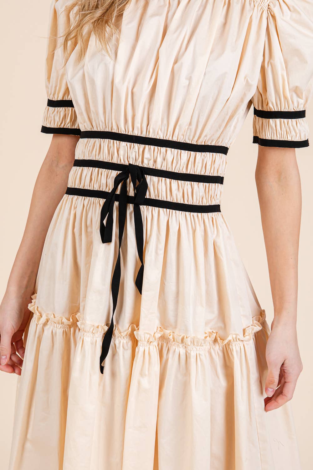 Piping Fit & Flare Maxi Dress dress from Ivy & Grace womens boutique