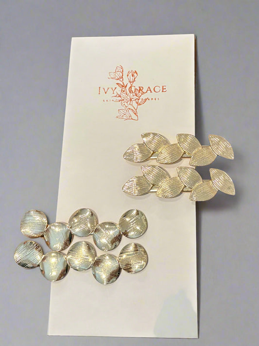 Matte Hair Clips boutique style from Ivy & Grace womens boutique