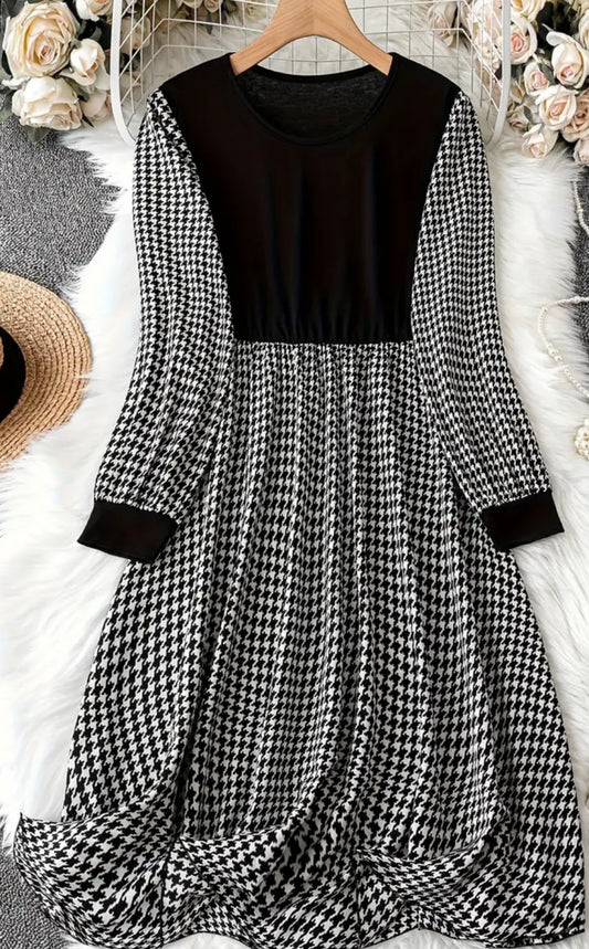 Houndstooth Dress