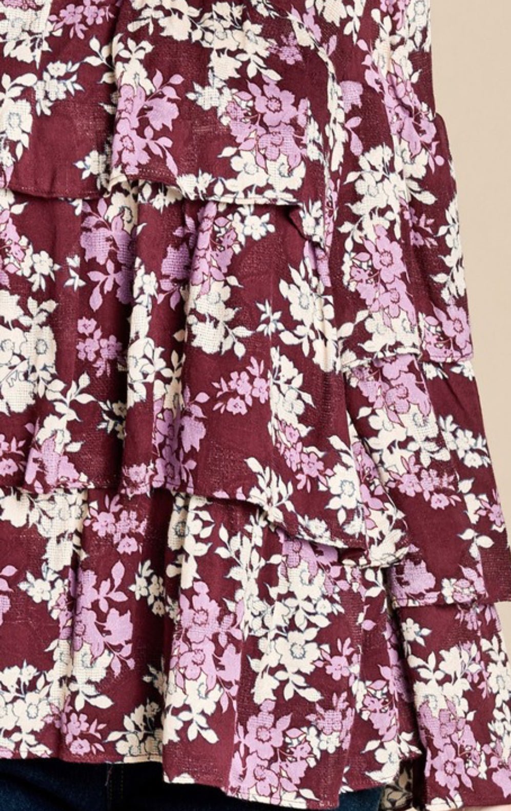 Floral Plum Blouse