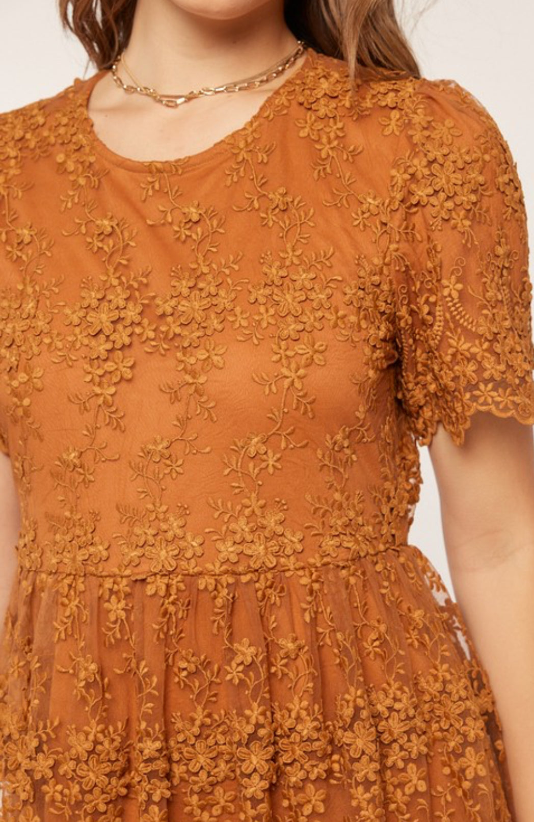 Burnt Orange Lace