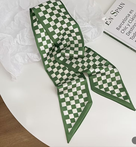 Green and Tan Checker boutique style from Ivy & Grace womens boutique