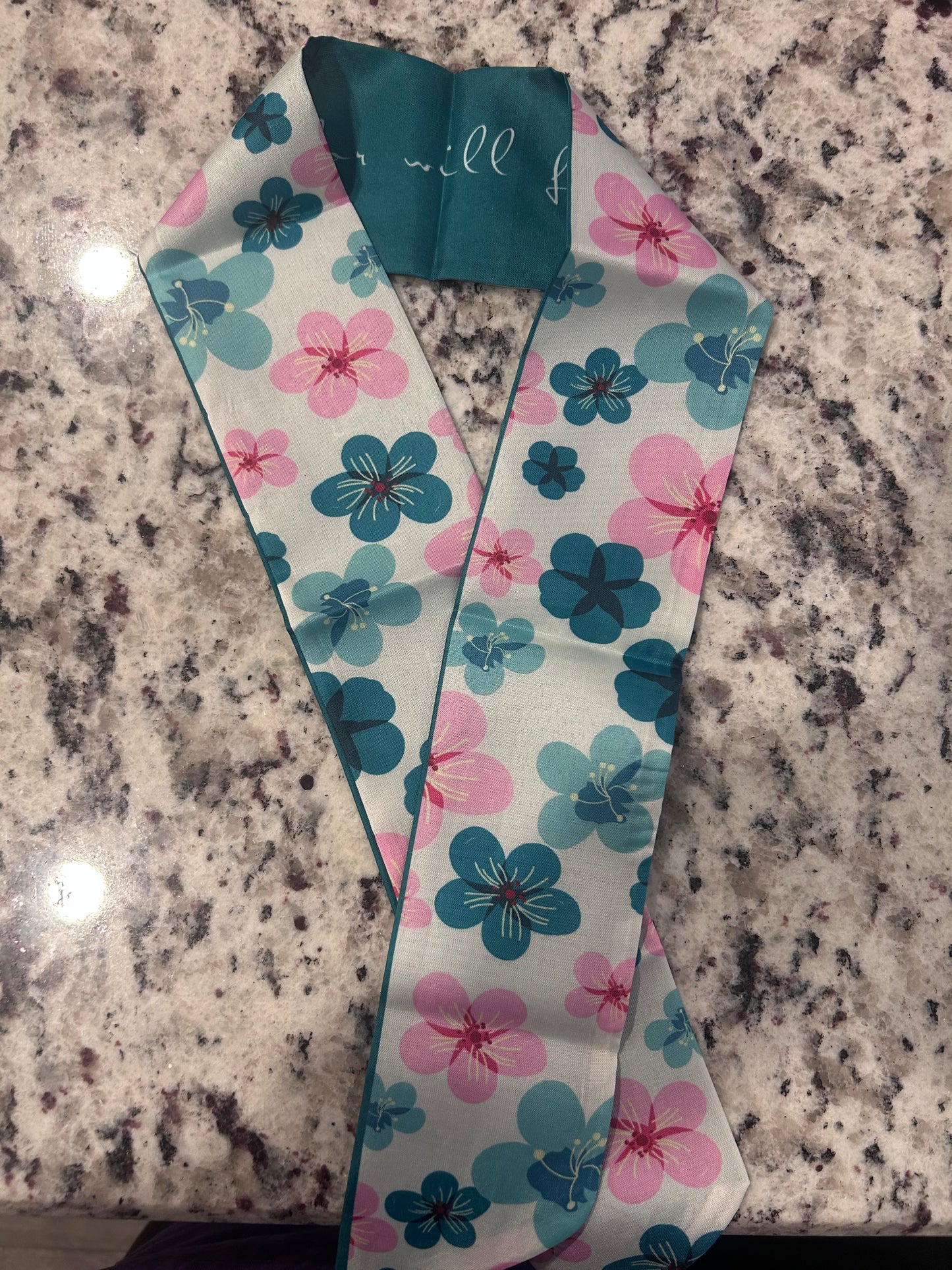 Aqua & Pink Small Scarf boutique style from Ivy & Grace womens boutique