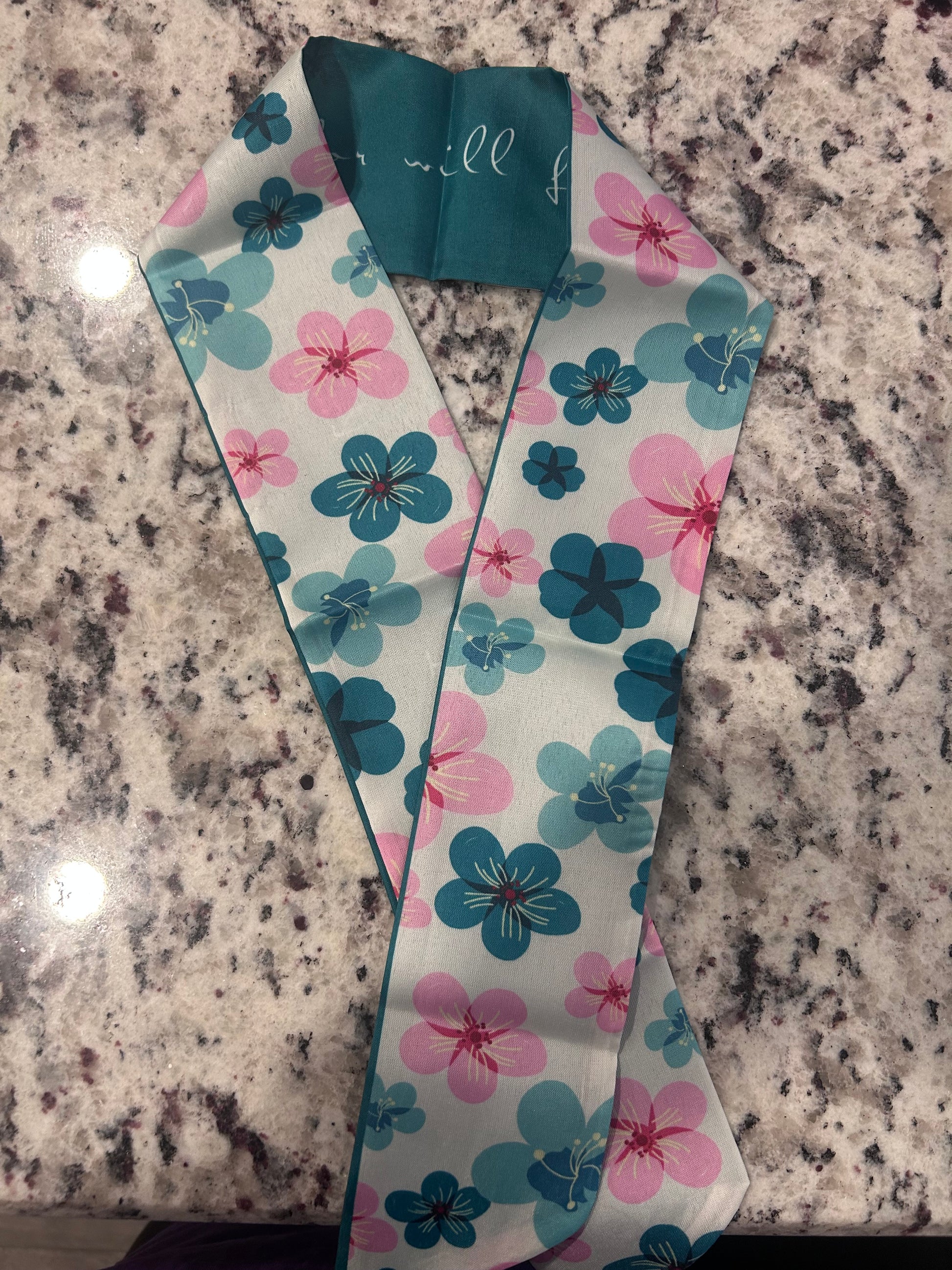 Aqua & Pink Small Scarf boutique style from Ivy & Grace womens boutique