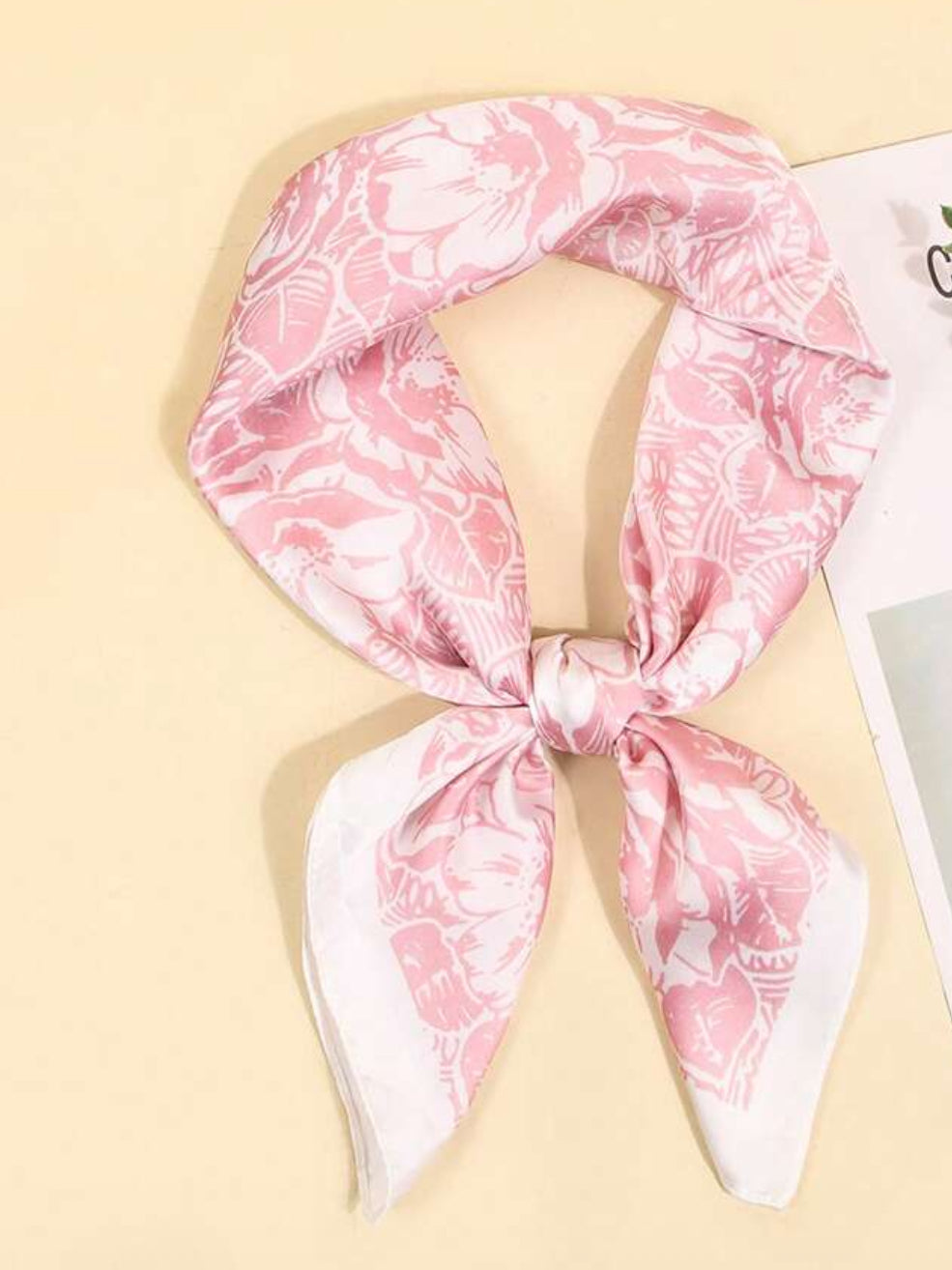 Pink Floral Scarf boutique style from Ivy & Grace womens boutique
