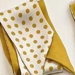 Mustard Polka Dot Scarf boutique style from Ivy & Grace womens boutique