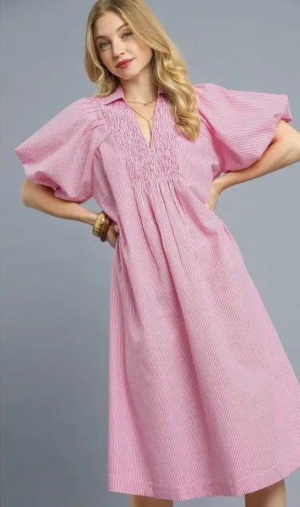 Pink Pin Stripe boutique style from Ivy & Grace womens boutique