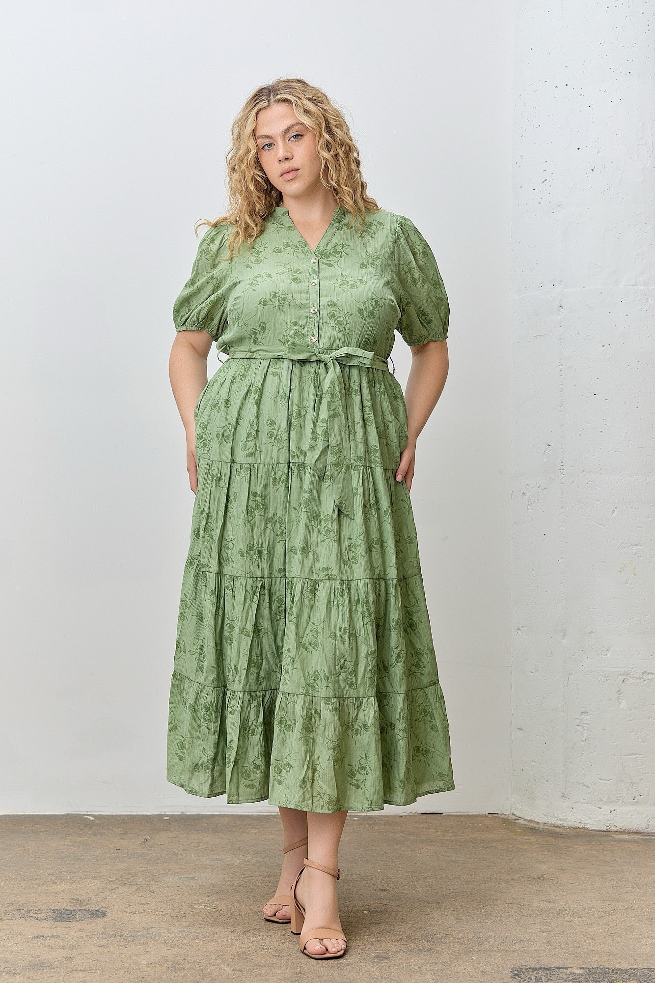 Dress It Up Green dress from Ivy & Grace womens boutique