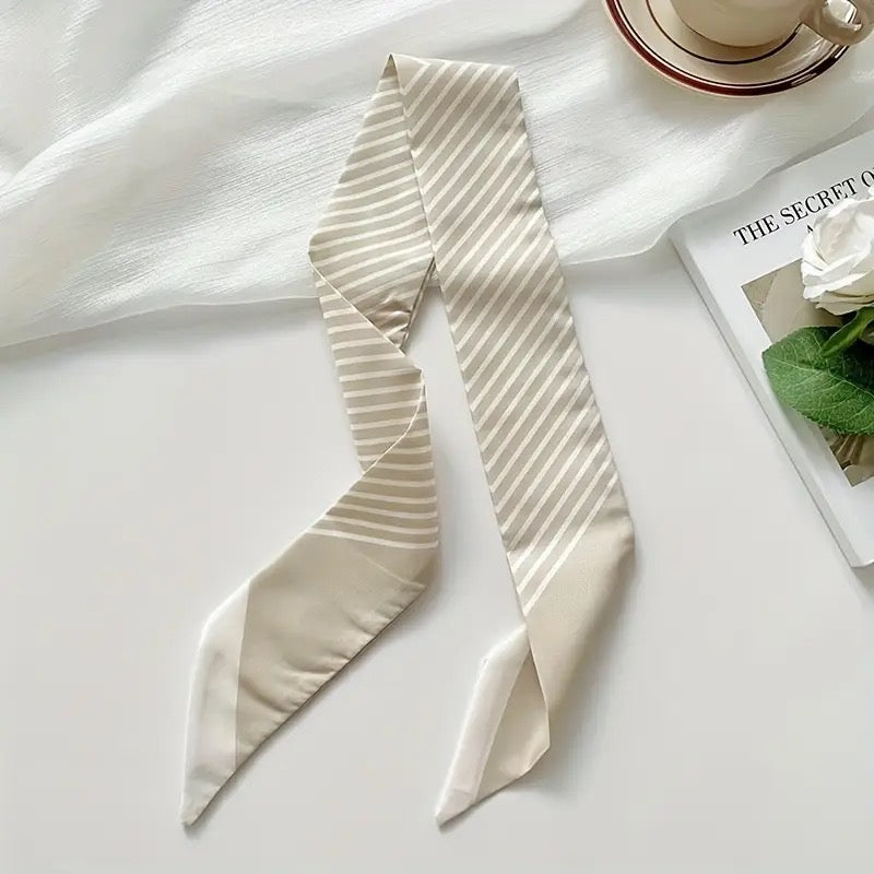 Ivory Stripe Scarf boutique style from Ivy & Grace womens boutique