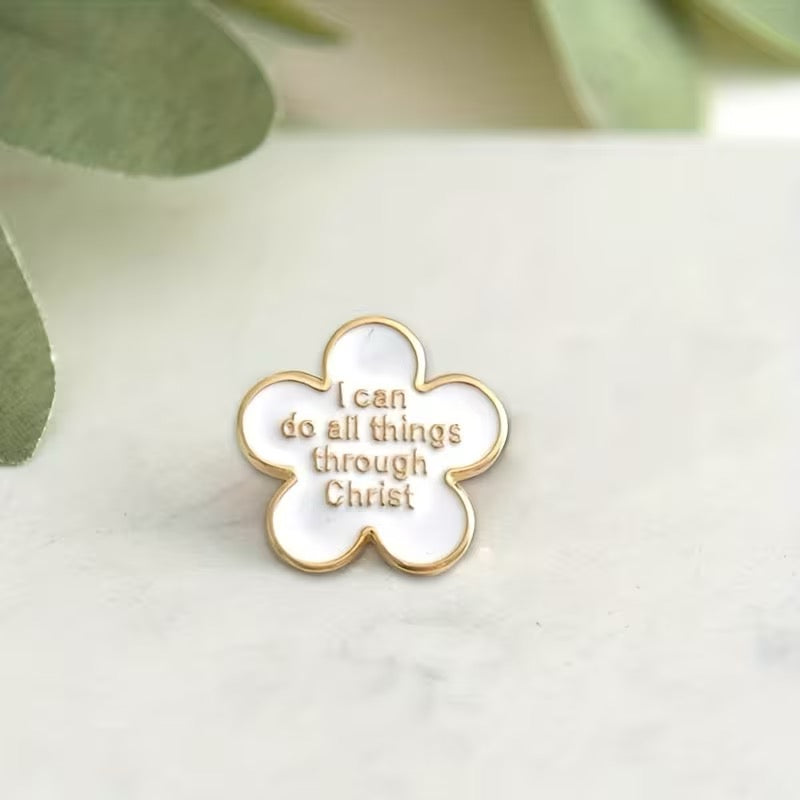 I can do all things through Christ Enamel Pin