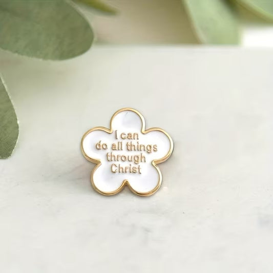 I can do all things through Christ Enamel Pin