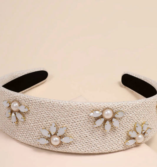 Half Embellished Headband boutique style from Ivy & Grace womens boutique