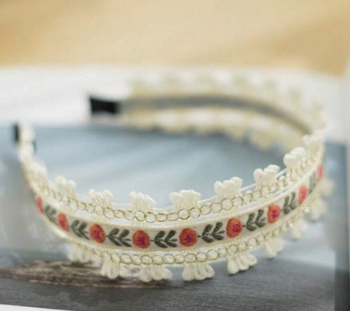 Boho Embroidery Headband boutique style from Ivy & Grace womens boutique