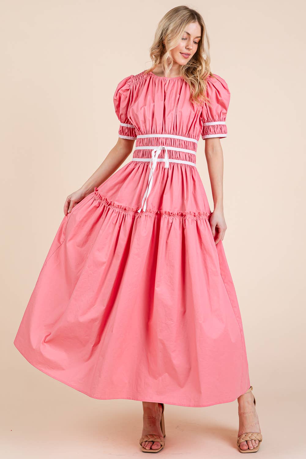 Piping Fit & Flare Maxi Dress dress from Ivy & Grace womens boutique