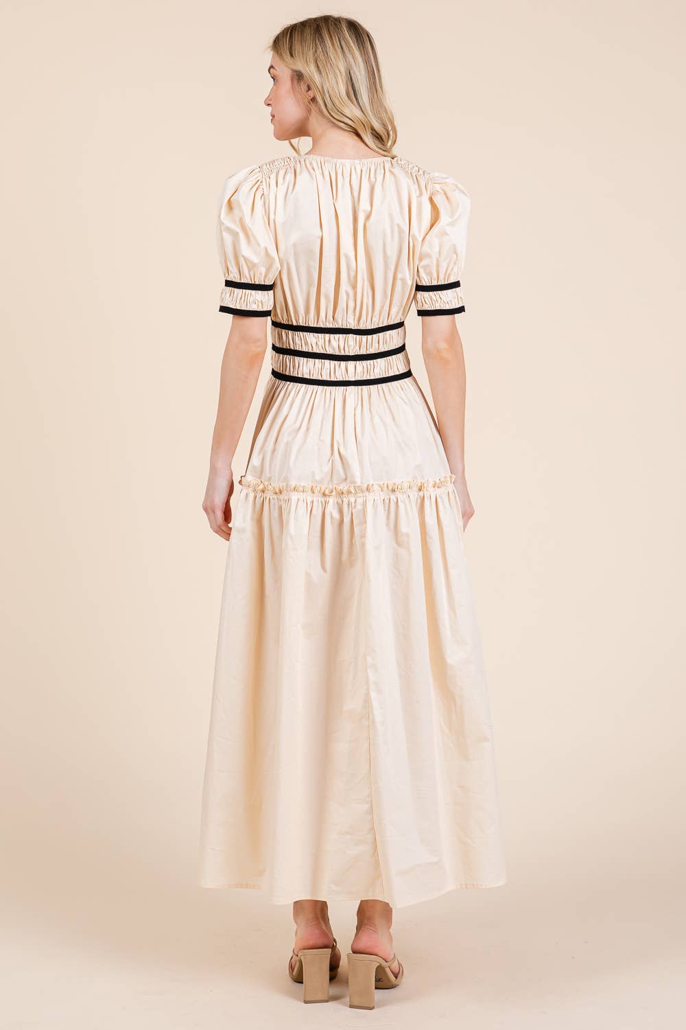 Piping Fit & Flare Maxi Dress dress from Ivy & Grace womens boutique