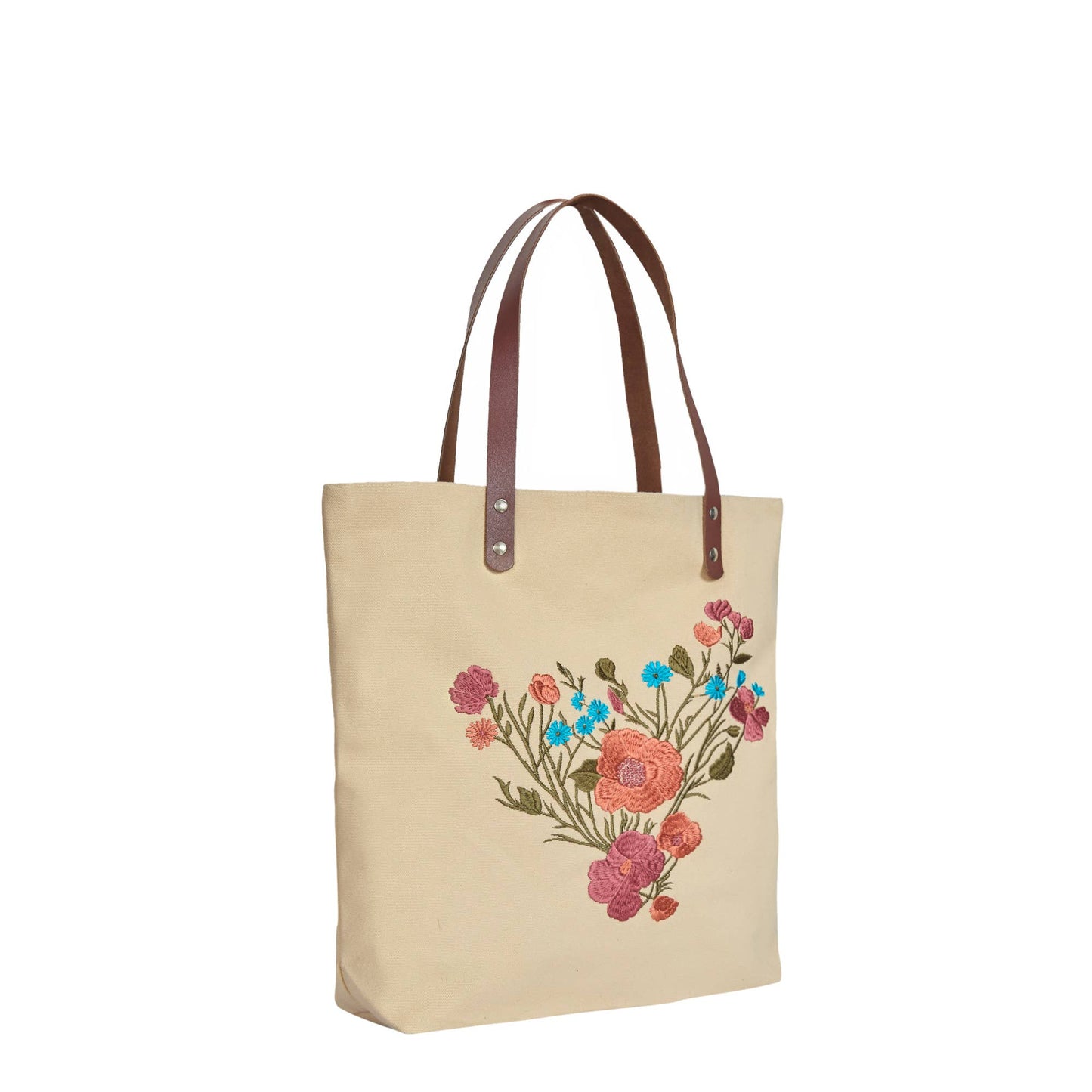 Floral Embroidered Canvas Tote boutique style from Ivy & Grace womens boutique