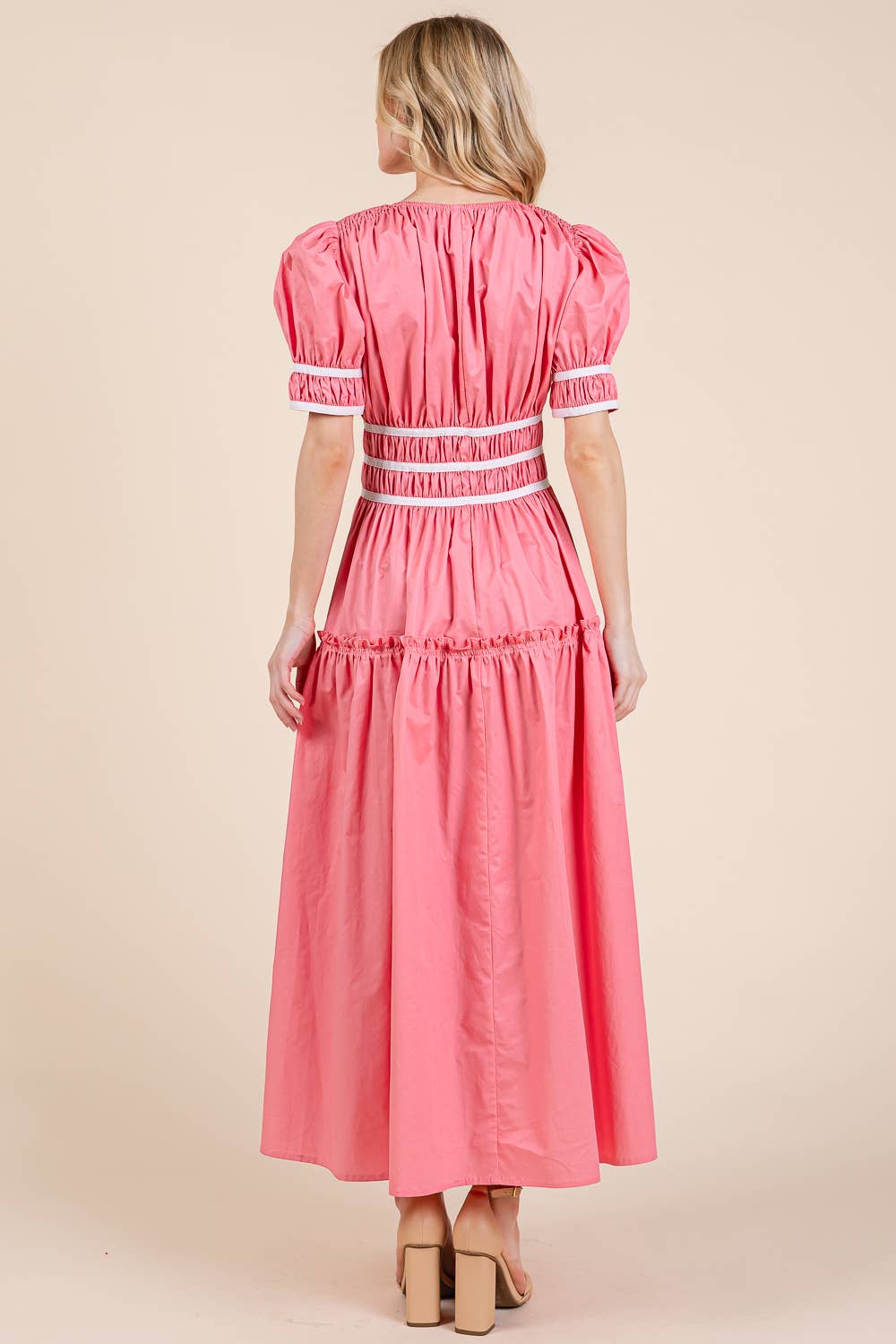 Piping Fit & Flare Maxi Dress dress from Ivy & Grace womens boutique