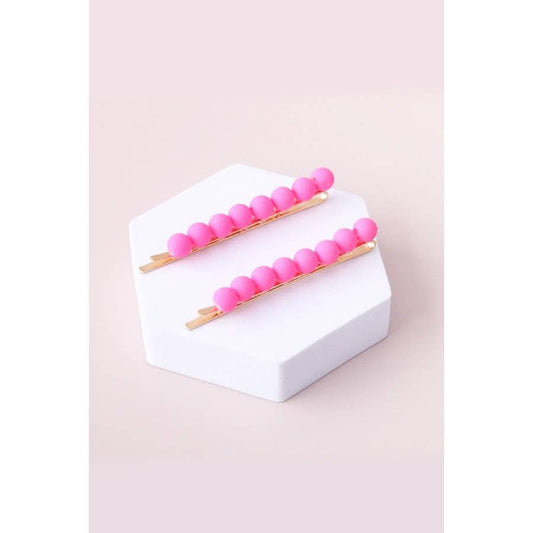 Matte Beaded Bobby Clips boutique style from Ivy & Grace womens boutique