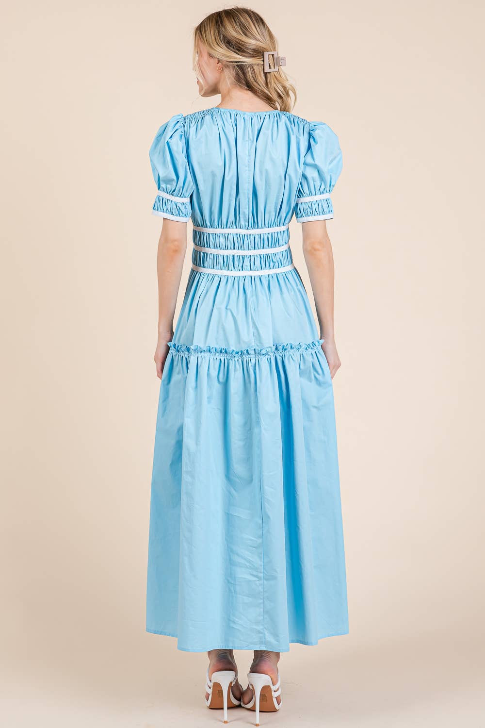 Piping Fit & Flare Maxi Dress dress from Ivy & Grace womens boutique