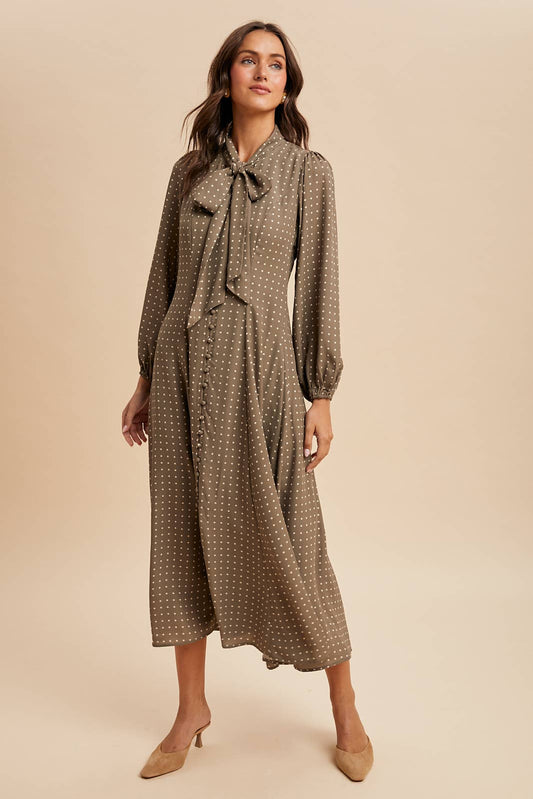 Satin Polkadot Dress dress from Ivy & Grace womens boutique