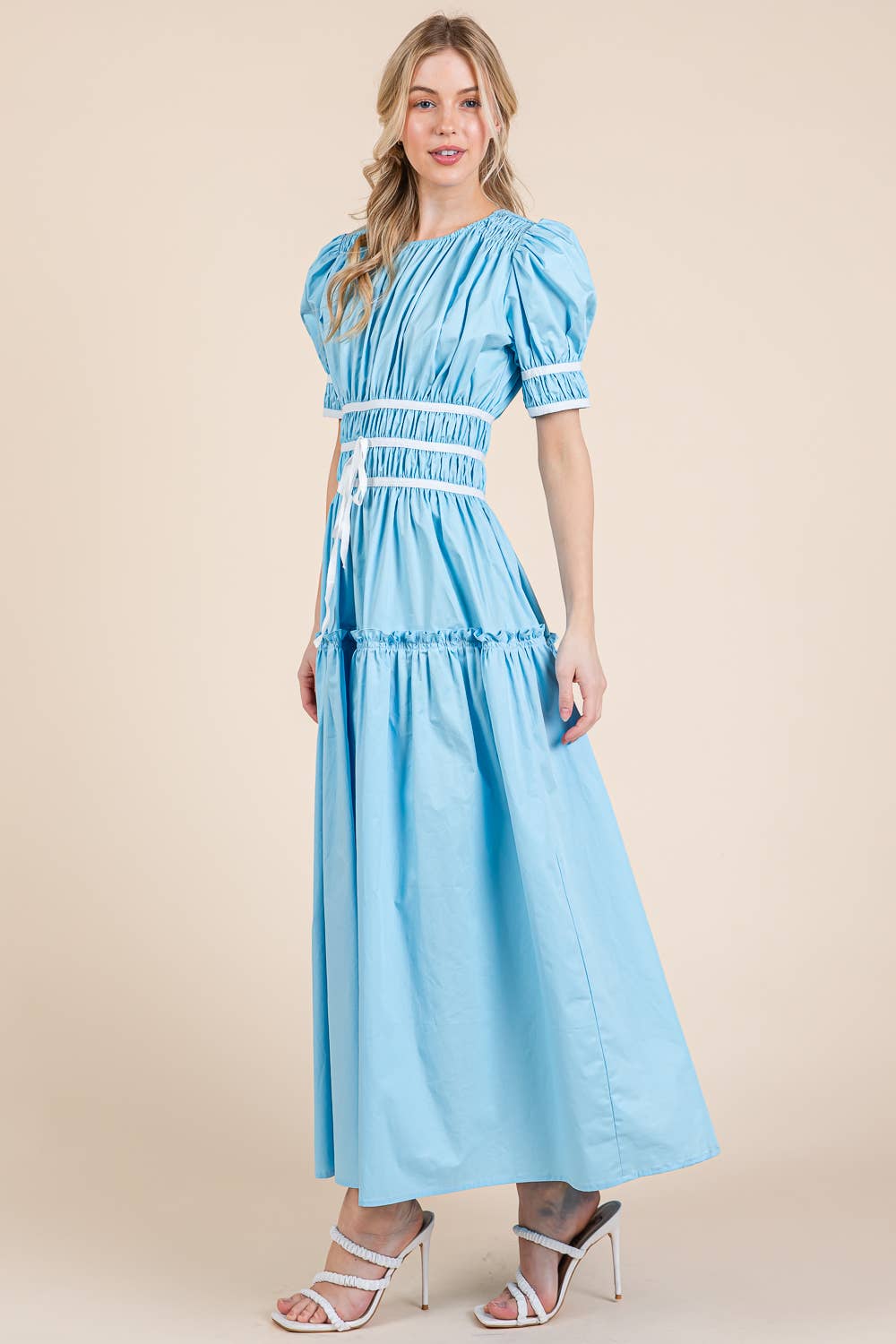 Piping Fit & Flare Maxi Dress dress from Ivy & Grace womens boutique