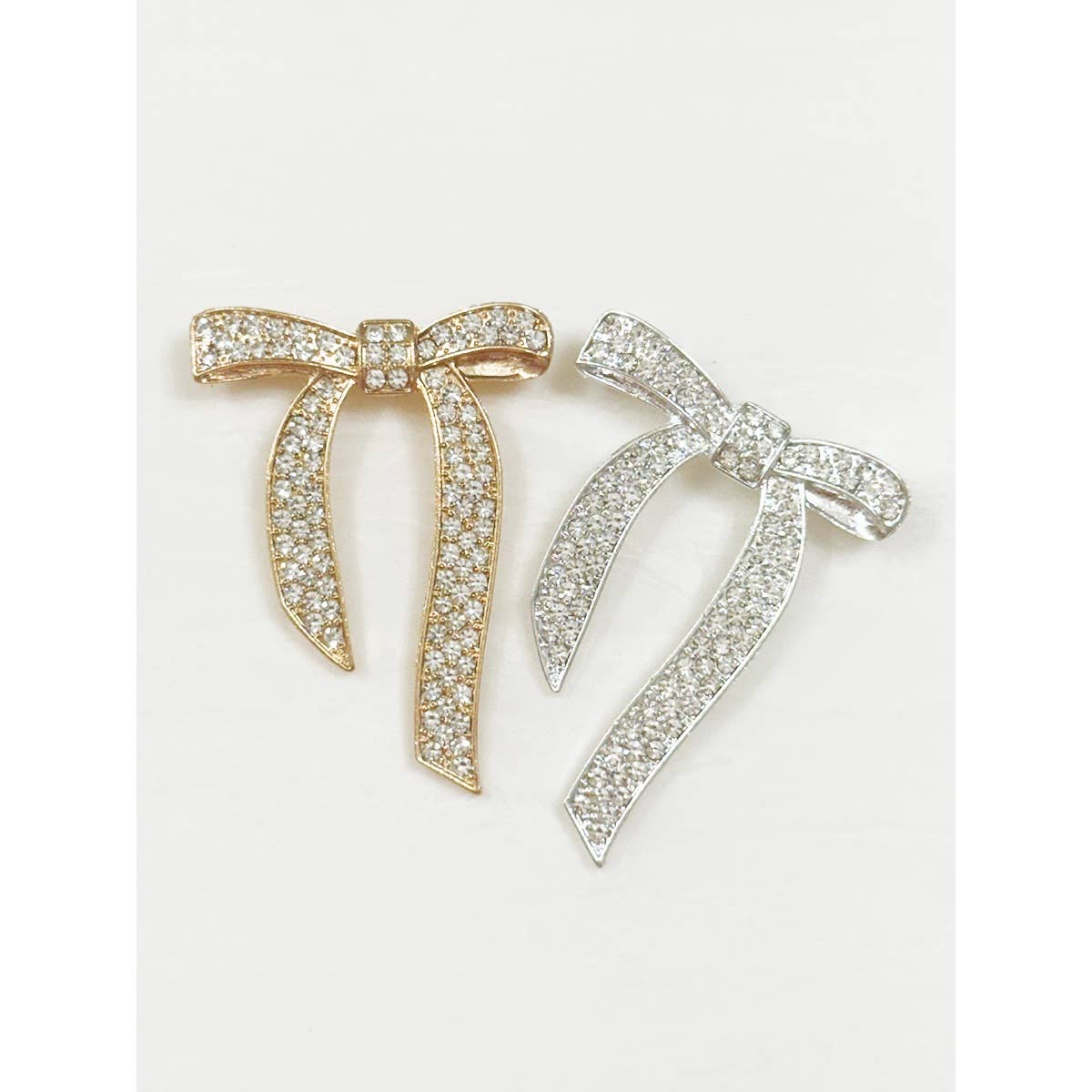 Crystal Bow Brooch Pin boutique style from Ivy & Grace womens boutique